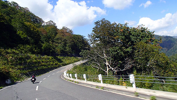 国道３４２号線の景色